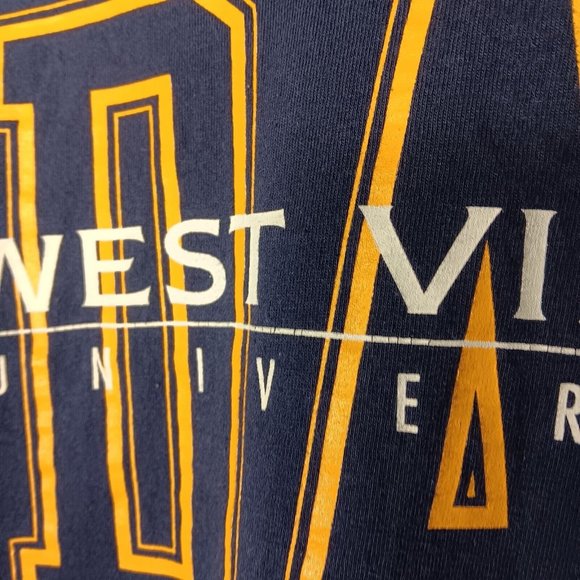 WVU Dad T Shirt L Vintage 90s Gear For Sports Mountaineers West Virginia Univ - Picture 10 of 10